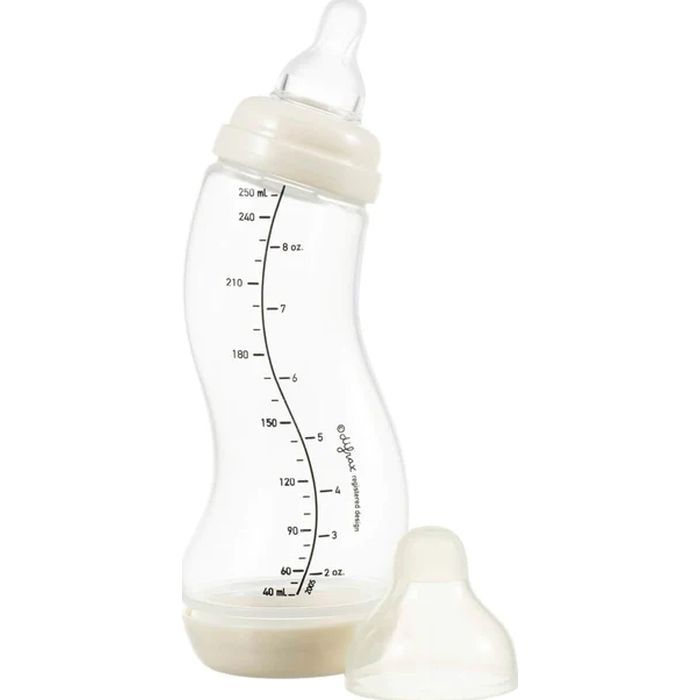 Бутылочка для кормления Difrax S-bottle Natural Trend с силиконовой соской, 250 мл (706 Caramel)