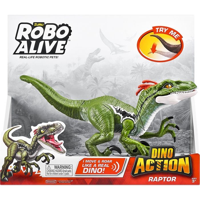 Интерактивная игрушка Pets & Robo Alive серии Dino Action - Раптор (7172) изображение 8