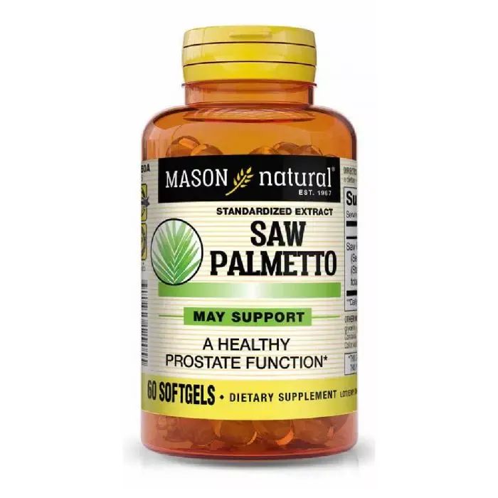 Травы Mason Natural Со Пальметто экстракт, Здоровье Простаты, Saw Palmetto, 60 ге (MAV-12905)