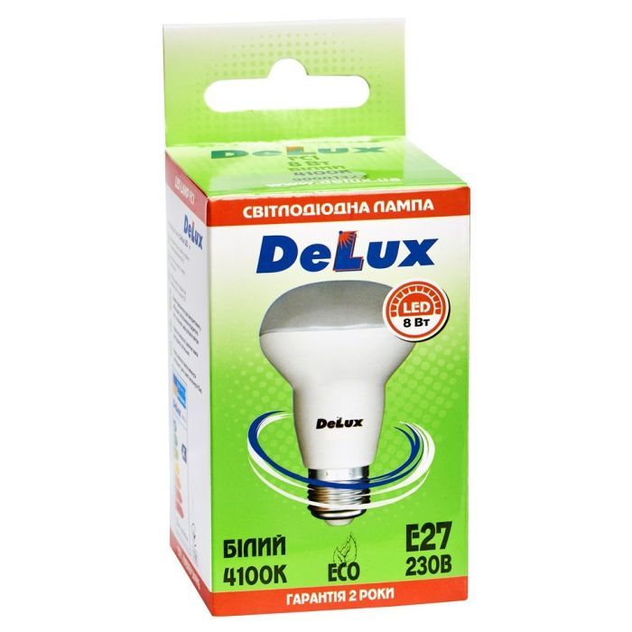 Лампочка Delux FC1 8 Вт R63 4100K 220В E27 (90020564) изображение 2
