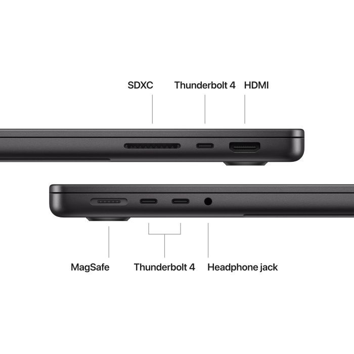 Ноутбук Apple MacBook Pro 14 A2992 M3 Pro Space Black (MRX33UA/A) изображение 5