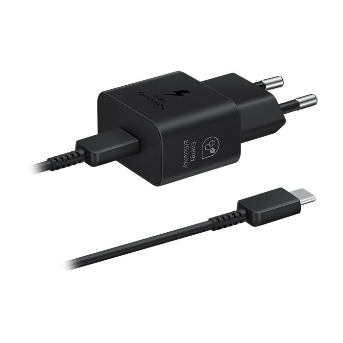 Зарядний пристрій Samsung 25W Power Adapter (w C to C Cable) Black (EP-T2510XBEGEU)