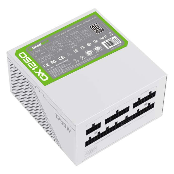 Блок питания Gamemax 1250W (GX-1250 PRO WT (ATX3.0 PCIe5.0) изображение 9