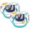 Пустышка Bebe Confort реверсивная 2 шт 6-36 мес Lazy Sloth (3104202090)