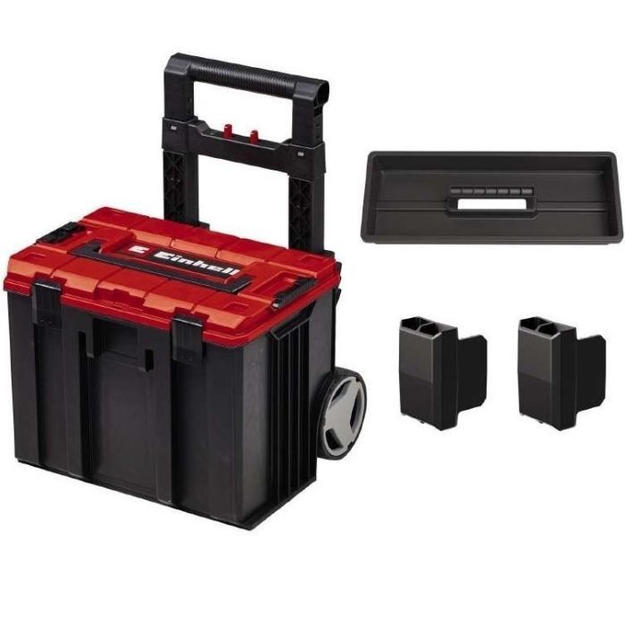 Ящик для инструментов Einhell E-Case L с колесами, до 120кг, колеса 15см (4540014) изображение 2