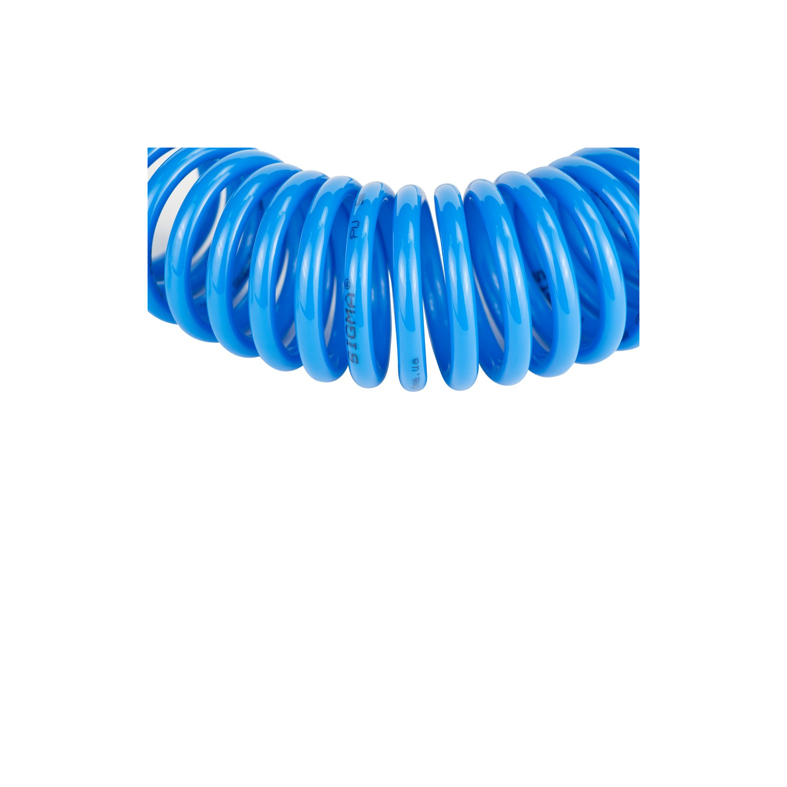 Пневматический шланг Sigma спиральный полиуретановый (PU) 5м 5.5x8мм (7012011) изображение 2