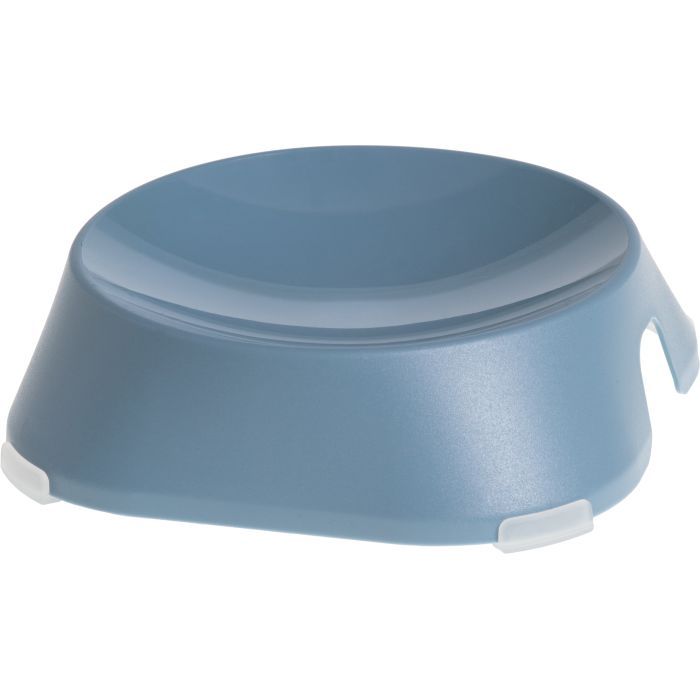 Посуда для кошек Fiboo Flat Bowl миска с антискользящими накладками синяя (FIB0086)