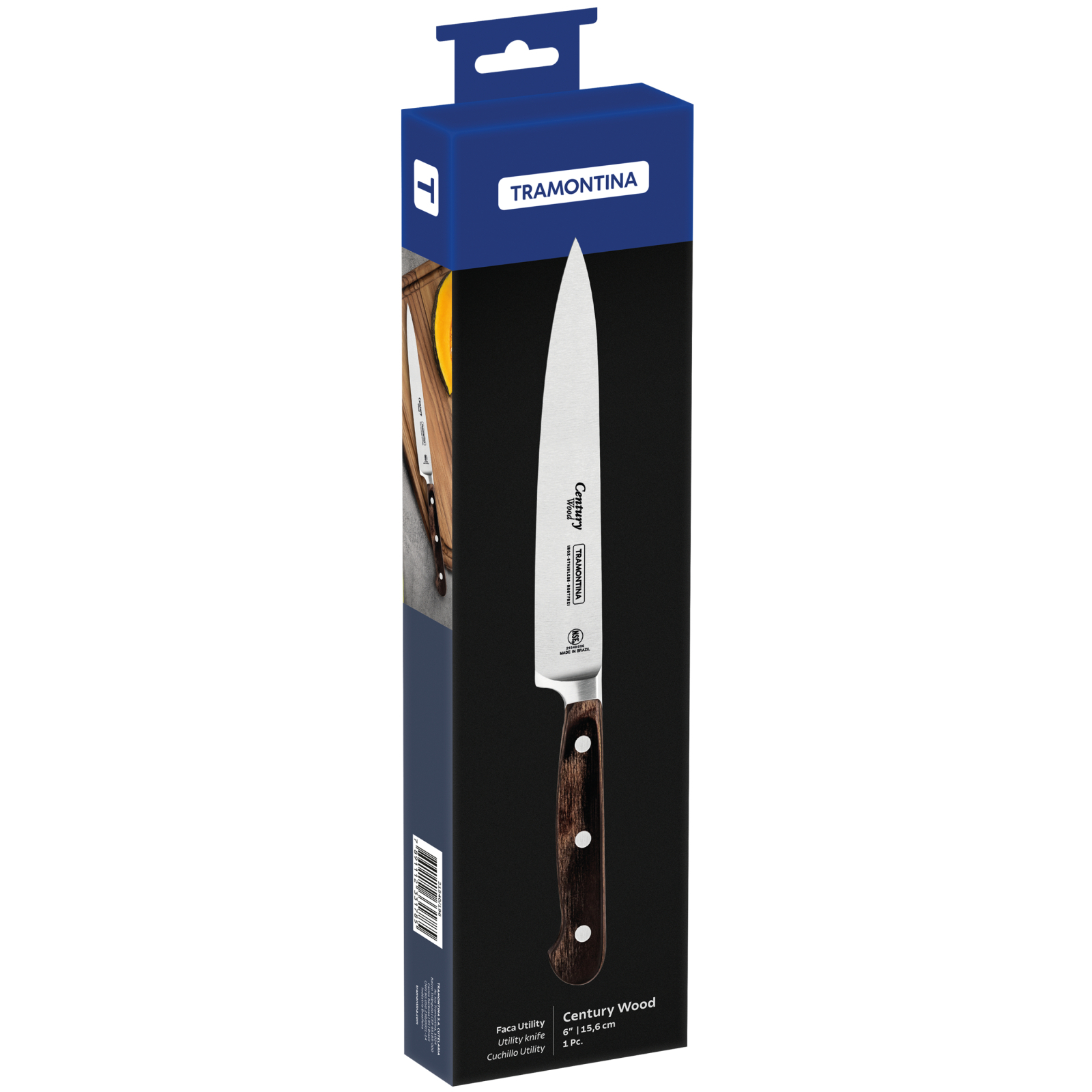 Кухонный нож Tramontina Century Wood універсальний 152 мм (21540/196) изображение 2