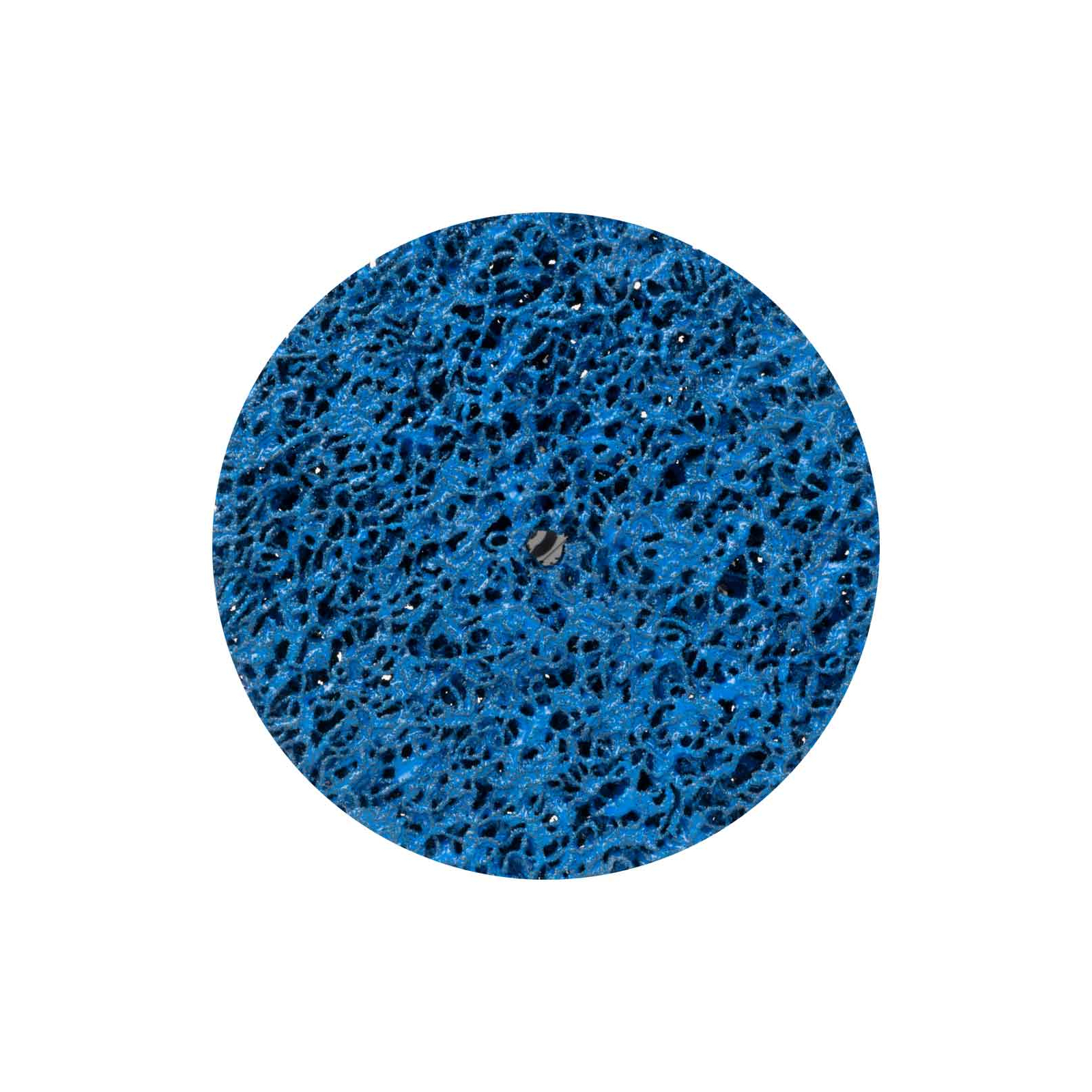 Круг зачистной Sigma из нетканого абразива (коралл) 100мм без держателя синий средняя жесткость (9175741)