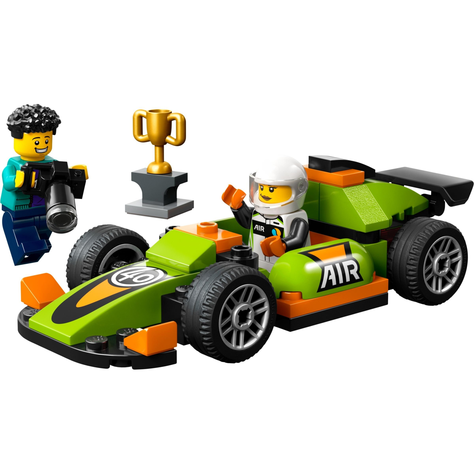 Конструктор LEGO City Зеленый автомобиль для гонок 56 деталей (60399) изображение 2