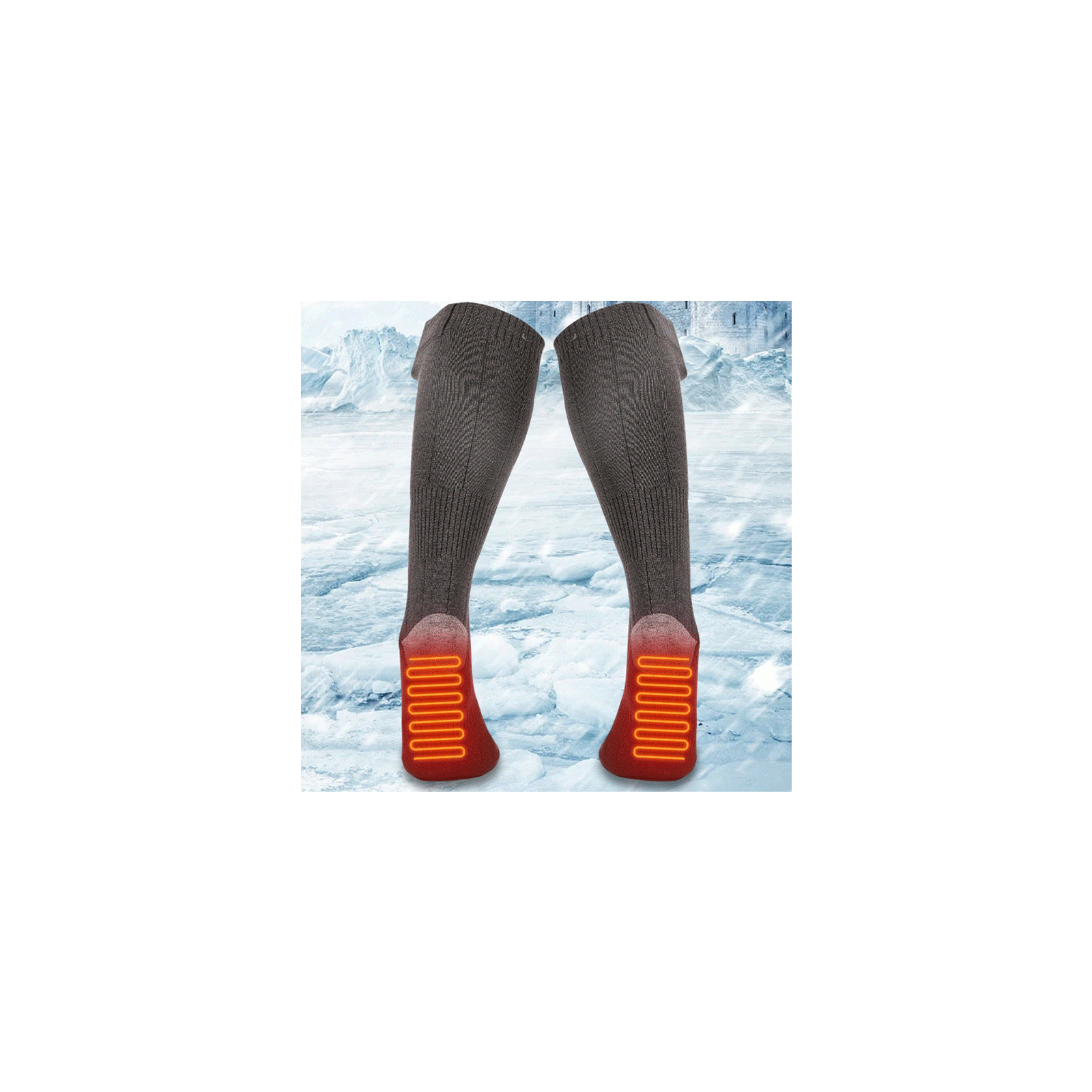 Носки с подогревом Yijia Heating socks Чорні (Ф32638) изображение 2