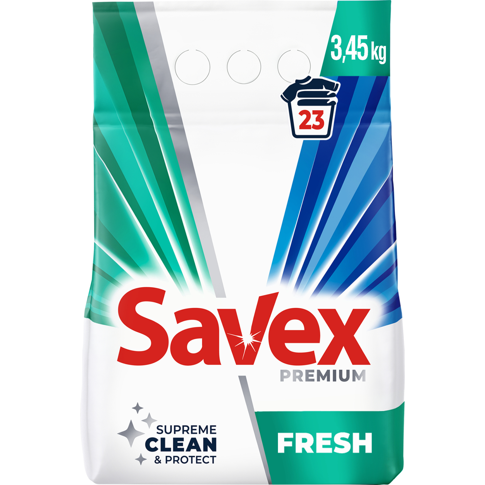 Пральний порошок Savex Premium Fresh 3.45 кг (3800024047930)