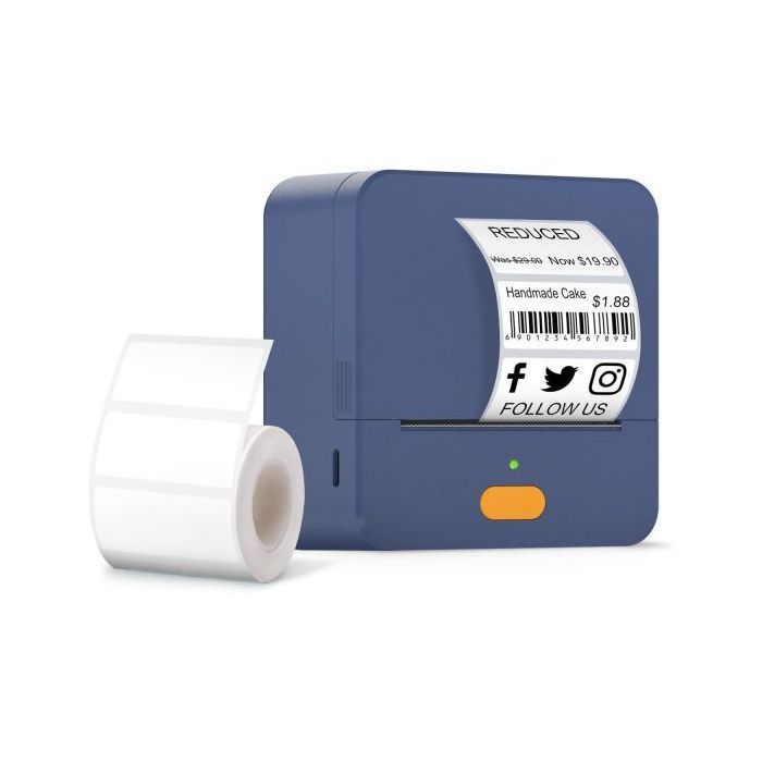 Принтер этикеток UKRMARK UP1BL bluetooth, USB, синий (900773)