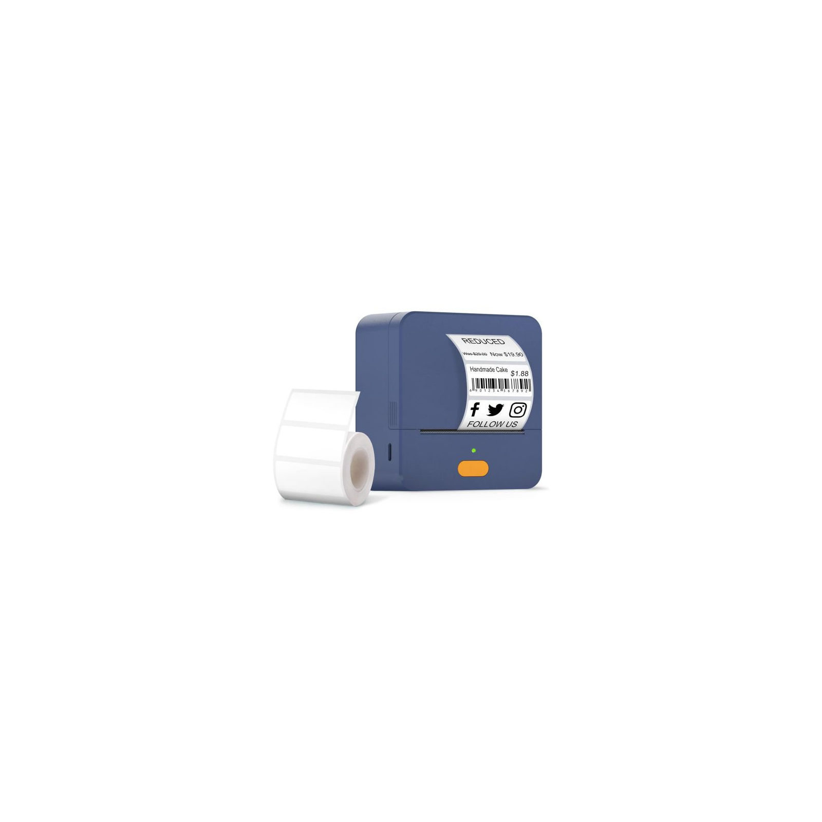 Принтер этикеток UKRMARK UP1BL bluetooth, USB, синий (900773)