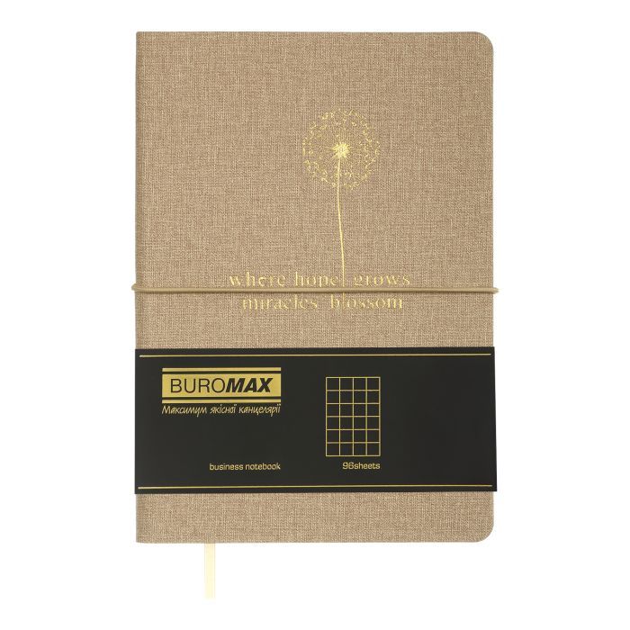 Книга записная Buromax Nice 96 листов А5 в клетку бежевый (BM.295115-28) изображение 2