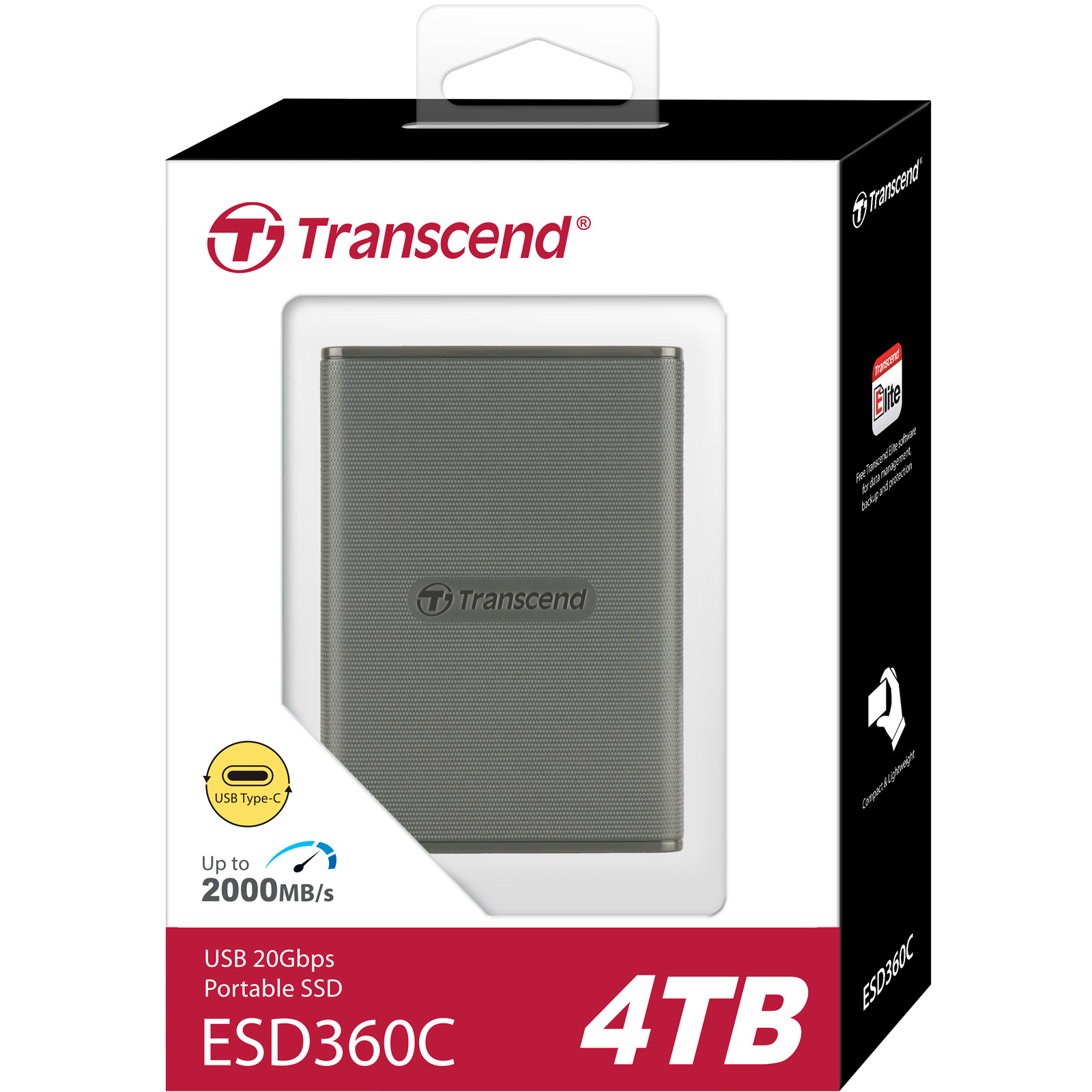 Накопичувач SSD USB 3.2 2TB ESD360C Transcend (TS2TESD360C) зображення 4
