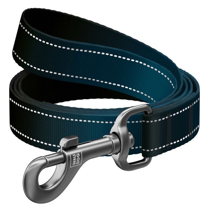 Поводок для собак WAUDOG Nylon Mono, светоотражающий M оранжевый (52184) изображение 2