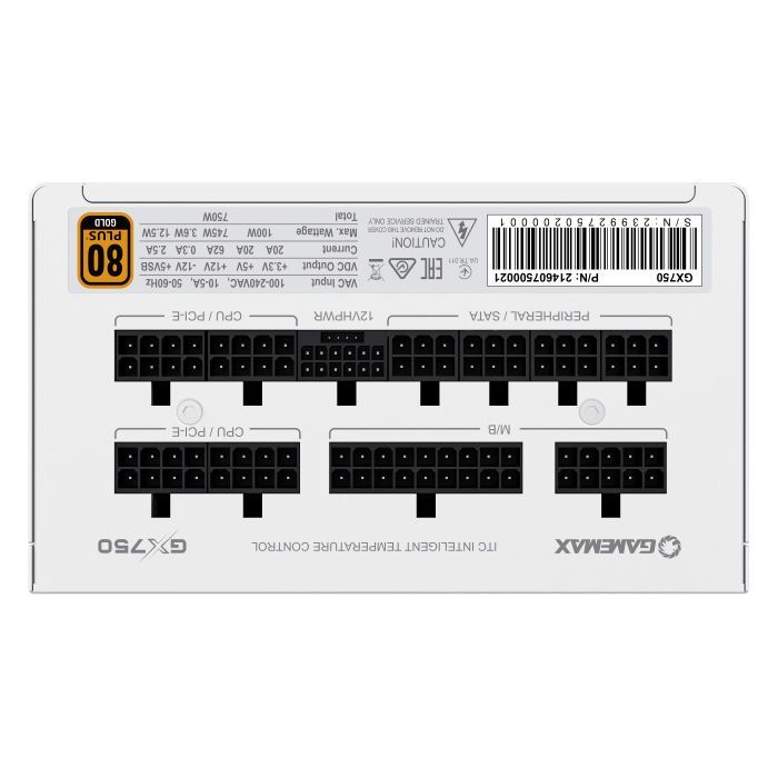 Блок питания Gamemax 750W (GX-750 PRO WH (ATX3.0 PCIe5.0)) изображение 7