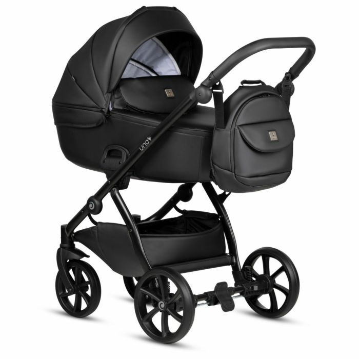 Коляска TUTIS Uno5 plus LEATHER COLLECTION Black Sesame (1402168) изображение 2