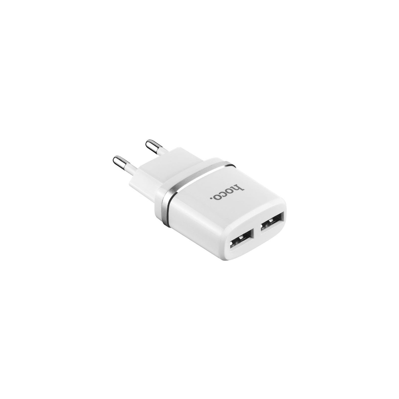 Зарядное устройство HOCO C12 Smart dual USB (Micro cable)charger set Black (6957531064114) изображение 2
