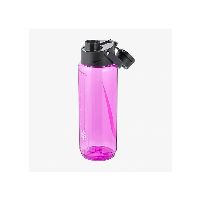 Пляшка для води Nike TR Renew Recharge Chug Bottle 24 OZ рожевий, чорний, білий 709 мл N.100.7636.644.24 (887791733290) зображення 2