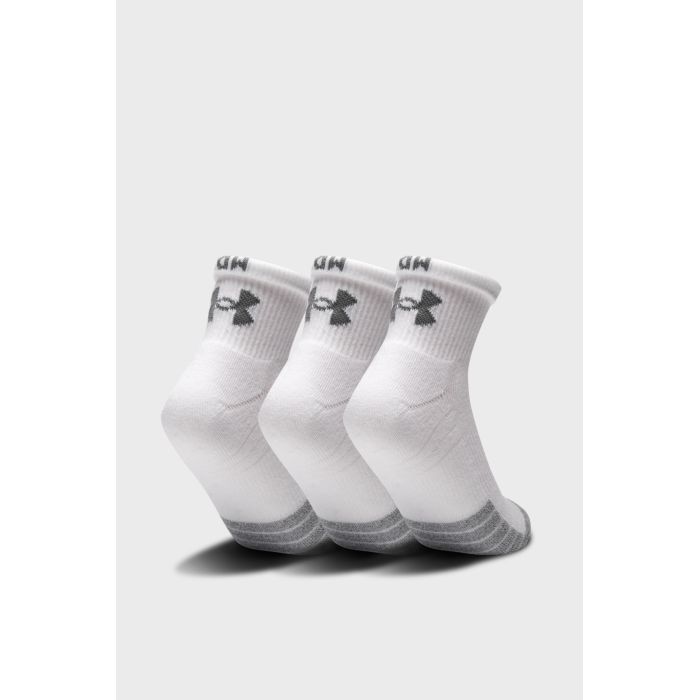 Носки Under Armour 1353262-100 Heatgear Quarter 3 пари Білий LG (192811960434) изображение 2