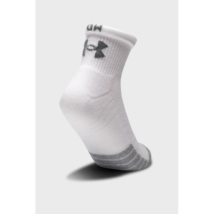 Носки Under Armour 1353262-100 Heatgear Quarter 3 пари Білий LG (192811960434) изображение 4