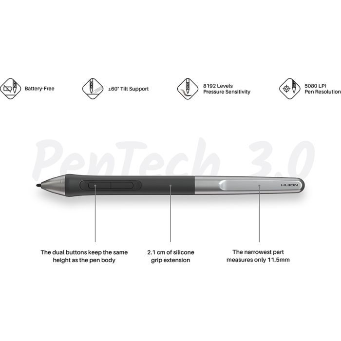 Графический планшет Huion Inspiroy 2 L (H1061P) изображение 8