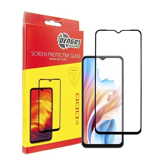 Чехол для мобильного телефона Dengos Kit for OPPO A38 case + glass (Black) (DG-KM-05) изображение 4