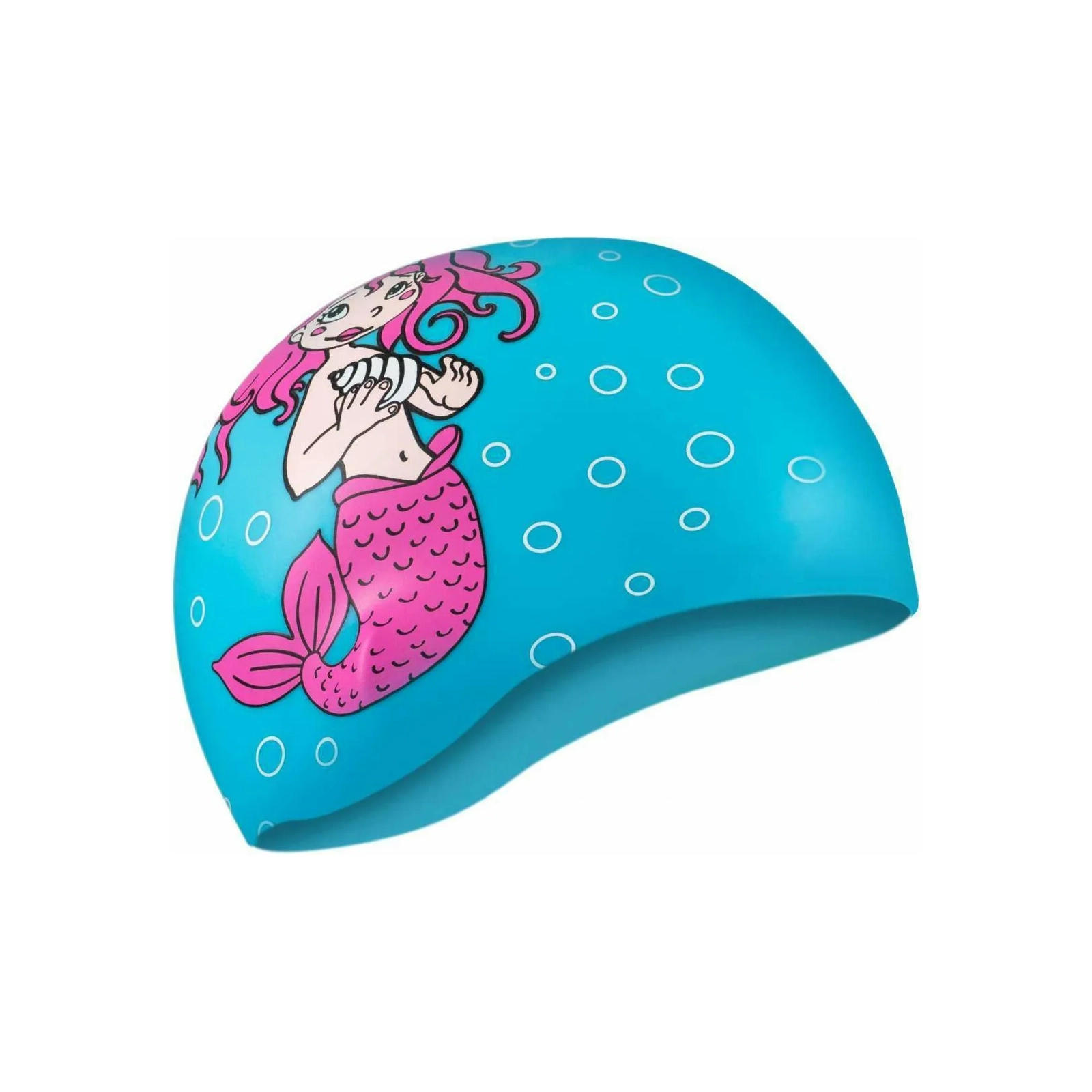 Шапка для плавания Aqua Speed Kiddie 142-Mermaid 1784 блакитний Діт OSFM (5908217617842)