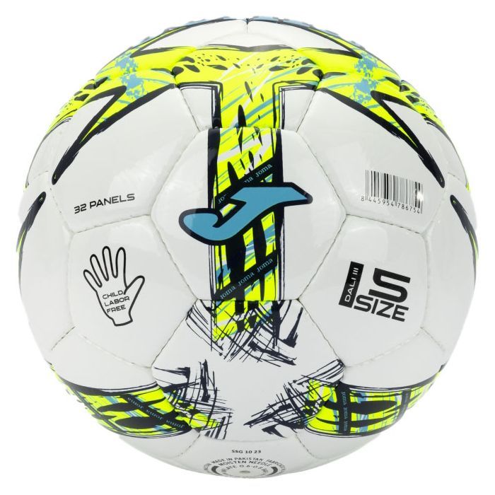 М'яч футбольний Joma Dal III 401412.206 білий, червоний, салатовий Уні 5 (8445954786723) зображення 2