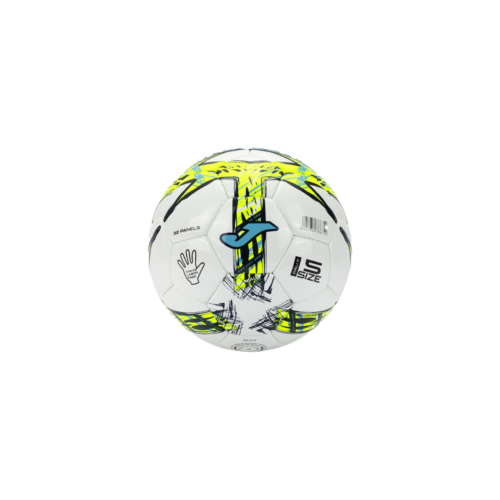 Мяч футбольный Joma Dal III 401412.216 білий, салатовий Уні 5 (8445954786754) изображение 2