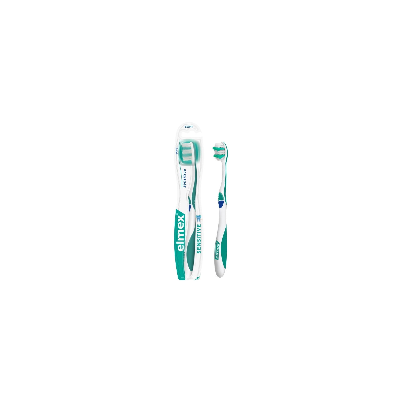 Зубная щетка Elmex Sensitive Очень мягкая для чувствительных зубов Синяя (2172000000227) изображение 2
