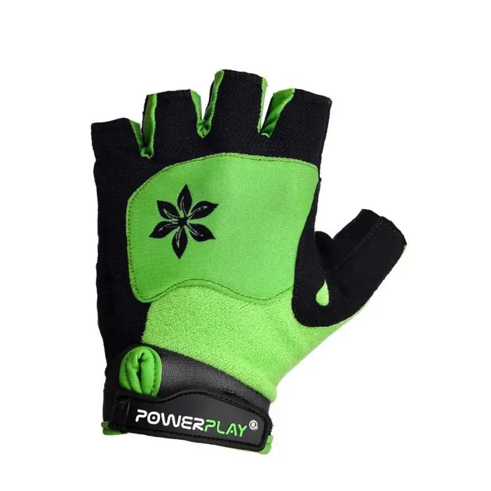 Велоперчатки PowerPlay 5284 B Зелені S (SALE_5284B_S_Green) изображение 2