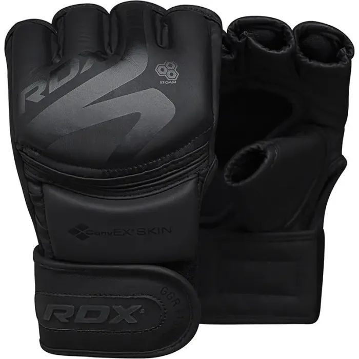 Рукавички для MMA RDX F15 Noir Matte Black S (GGR-F15MB-S)