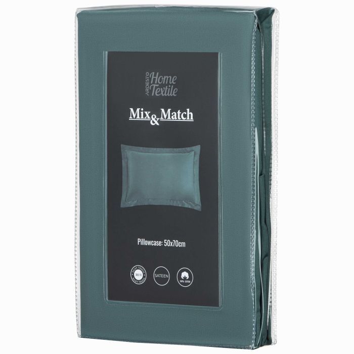 Наволочка Ardesto Mix&Match Premium 50х70+5см 100% хлопок, сатин розовый светлый (ART5070PCU) изображение 5