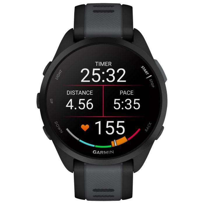 Смарт-годинник Garmin Forerunner 165 Music, Black/Slate Grey, GPS (010-02863-30) зображення 2