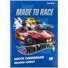 Білий картон Kite A4 Hot Wheels 10 аркушів (HW24-254)