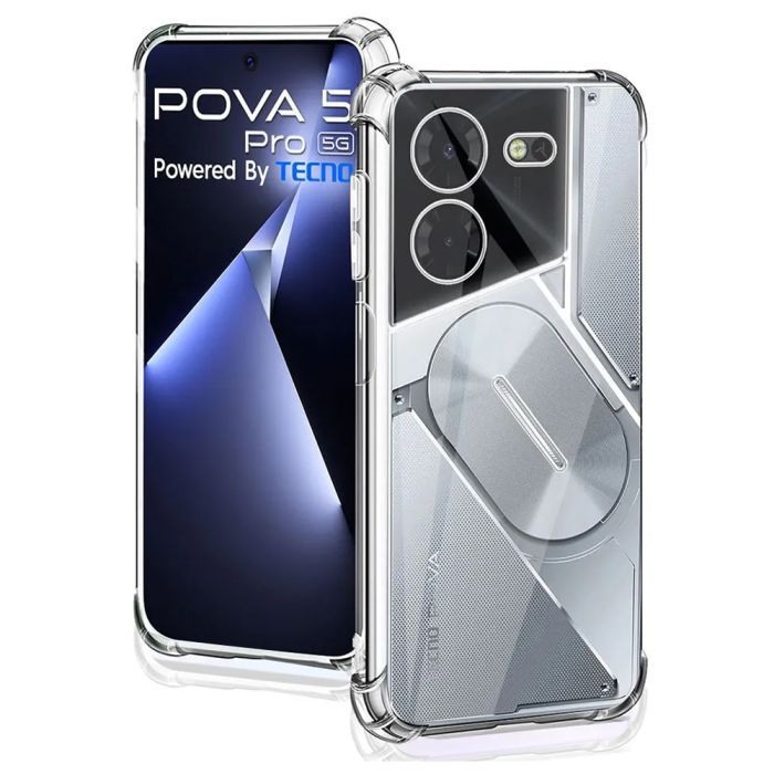 Чехол для мобильного телефона BeCover Anti-Shock Tecno POVA 5 Pro 5G (LH8n) Clear (711780) изображение 2