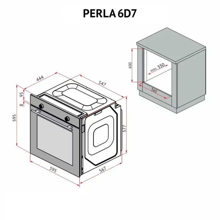 Духовой шкаф Perfelli PERLA 6D7 NERO изображение 12