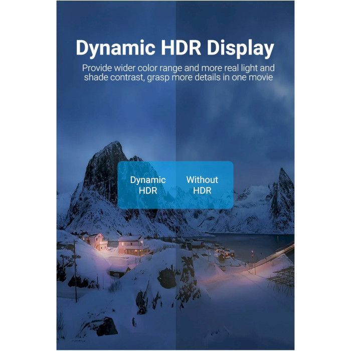 Кабель мультимедійний HDMI M to HDMI M 2.0m V2.1 8K60Hz silver Vention (ALCIH) зображення 6