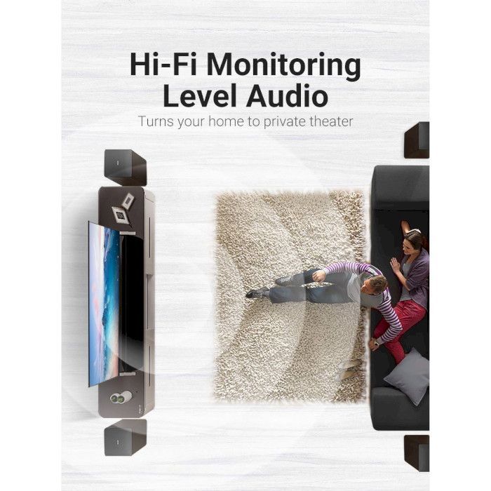 Кабель мультимедійний HDMI M to HDMI M 2.0m V2.1 8K60Hz silver Vention (ALCIH) зображення 8