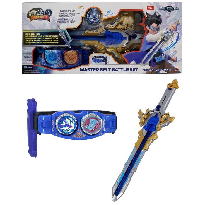 Волчок Infinity Nado Набор VI Master Belt Battle Set Февраль Дракон (Fury Wave Dragon) (EU654162) изображение 12