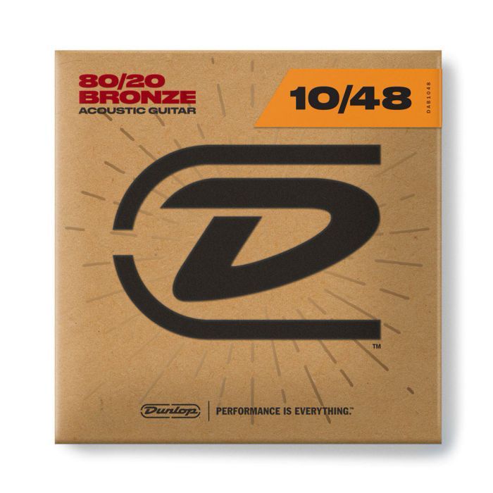 Струны для гитары Jim Dunlop 80/20 Bronze Acoustic Guitar Strings (10-48) (DAB1048) изображение 4