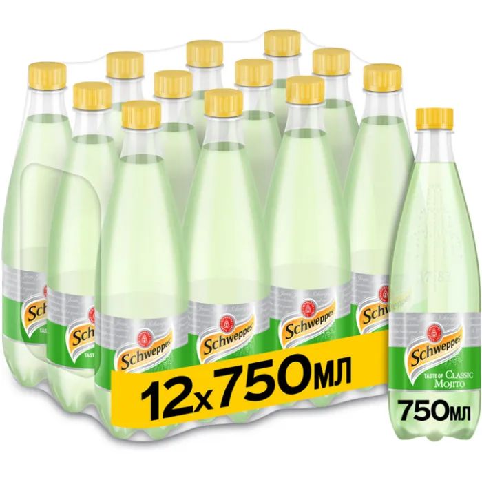 Напиток Schweppes Classic Mojito Безалкогольный сильногазированный 750 мл (5449000312181) изображение 2