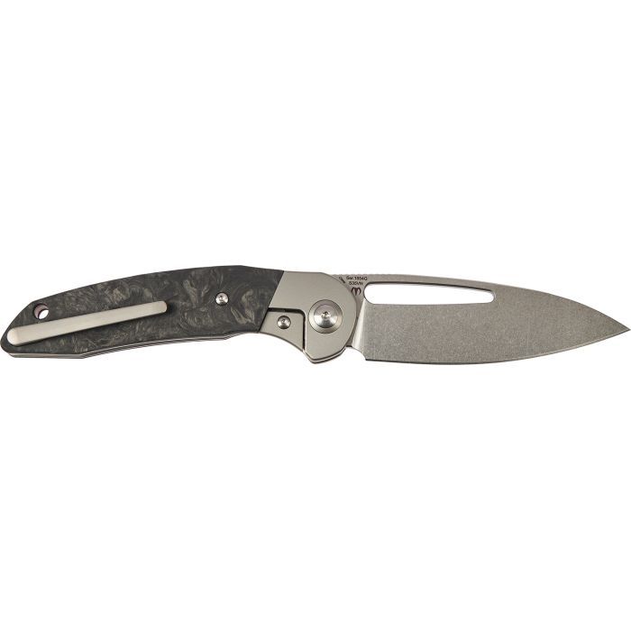 Ніж Artisan Tylos S35VN Titanium and Marbled CF (1854G-MCF) зображення 2 Ніж Artisan Tylos S35VN Titanium and Marbled CF (1854G-MCF) зображення 2