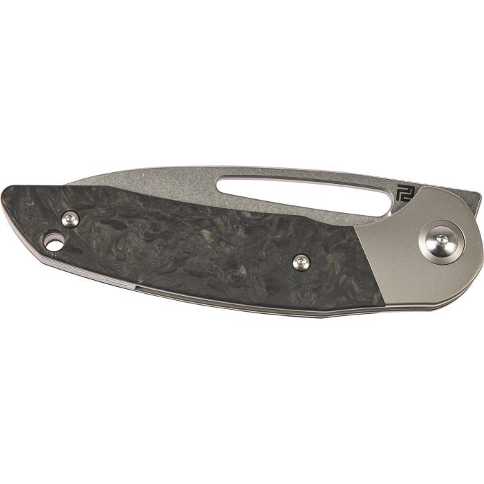 Ніж Artisan Tylos S35VN Titanium and Marbled CF (1854G-MCF) зображення 3 Ніж Artisan Tylos S35VN Titanium and Marbled CF (1854G-MCF) зображення 3