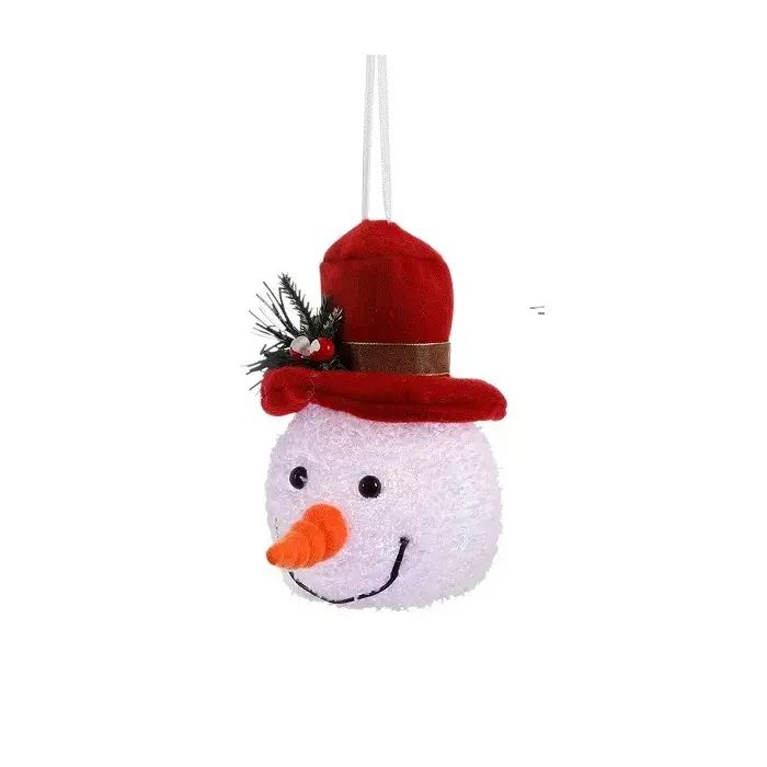 Елочная игрушка Luca Lighting Снеговик 14 см Красный (8718861682953RED)