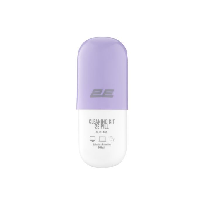 Спрей для очищення 2E PILL 140ml for office equipment +Microfibre 20 cm, white-blue (2E-SK140BL)