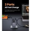 Зарядное устройство Ugreen 3xUSB 65W (2хUSB-C+USB-A) Gan Nexode Pro X755 (25871) изображение 8